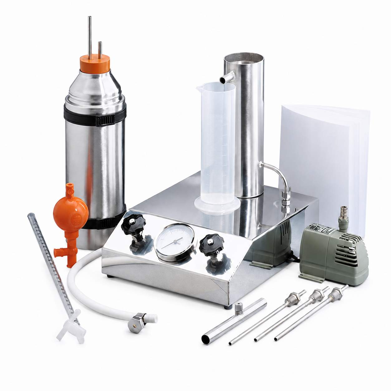 Conjunto de equipamentos de medição e ensaio de qualidade de vapor