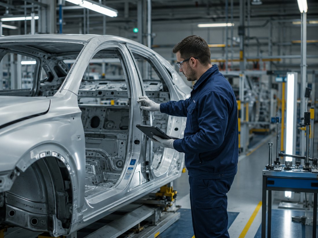 Controle de qualidade em linha de montagem automotiva