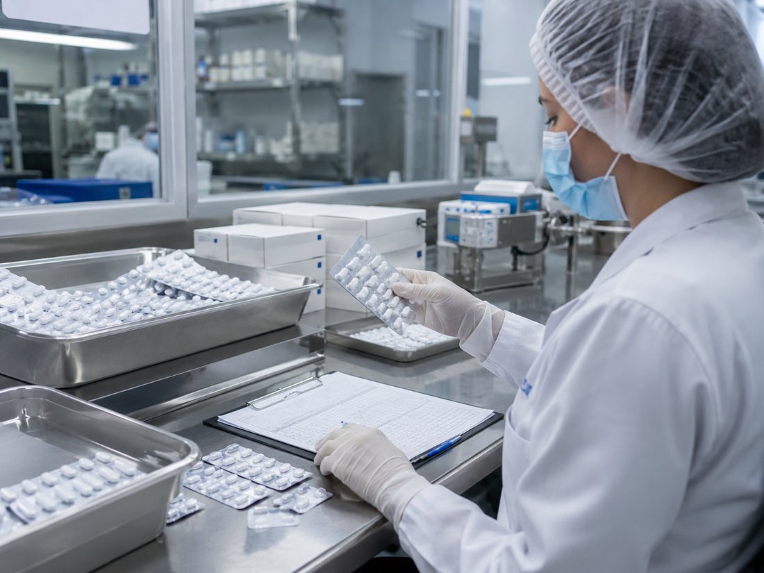 Inspeção de blísteres em indústria farmacêutica
